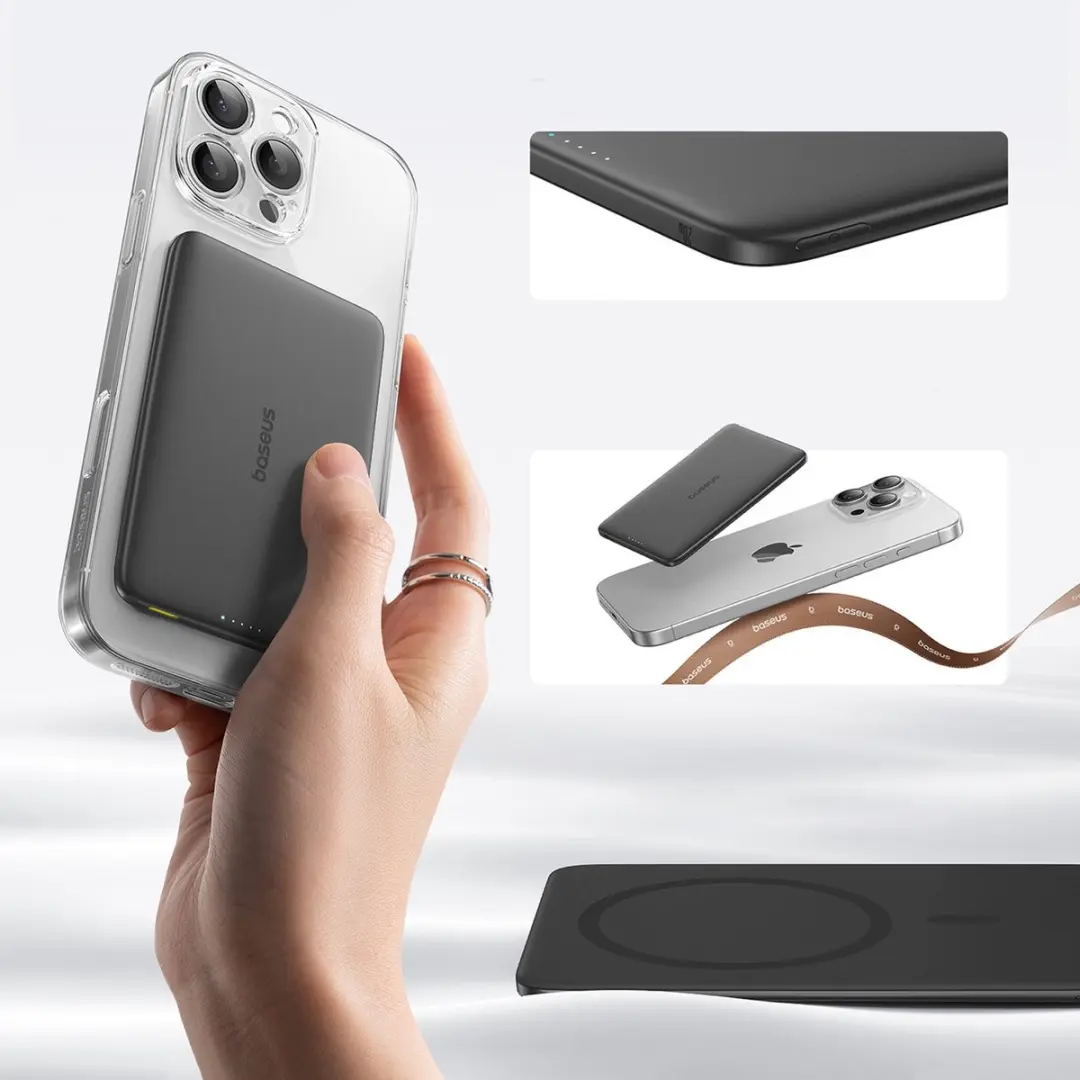 Baseus PicoGo AM41 Powerbank 5000mAh 20W - Zwart - afbeelding 4 van 6