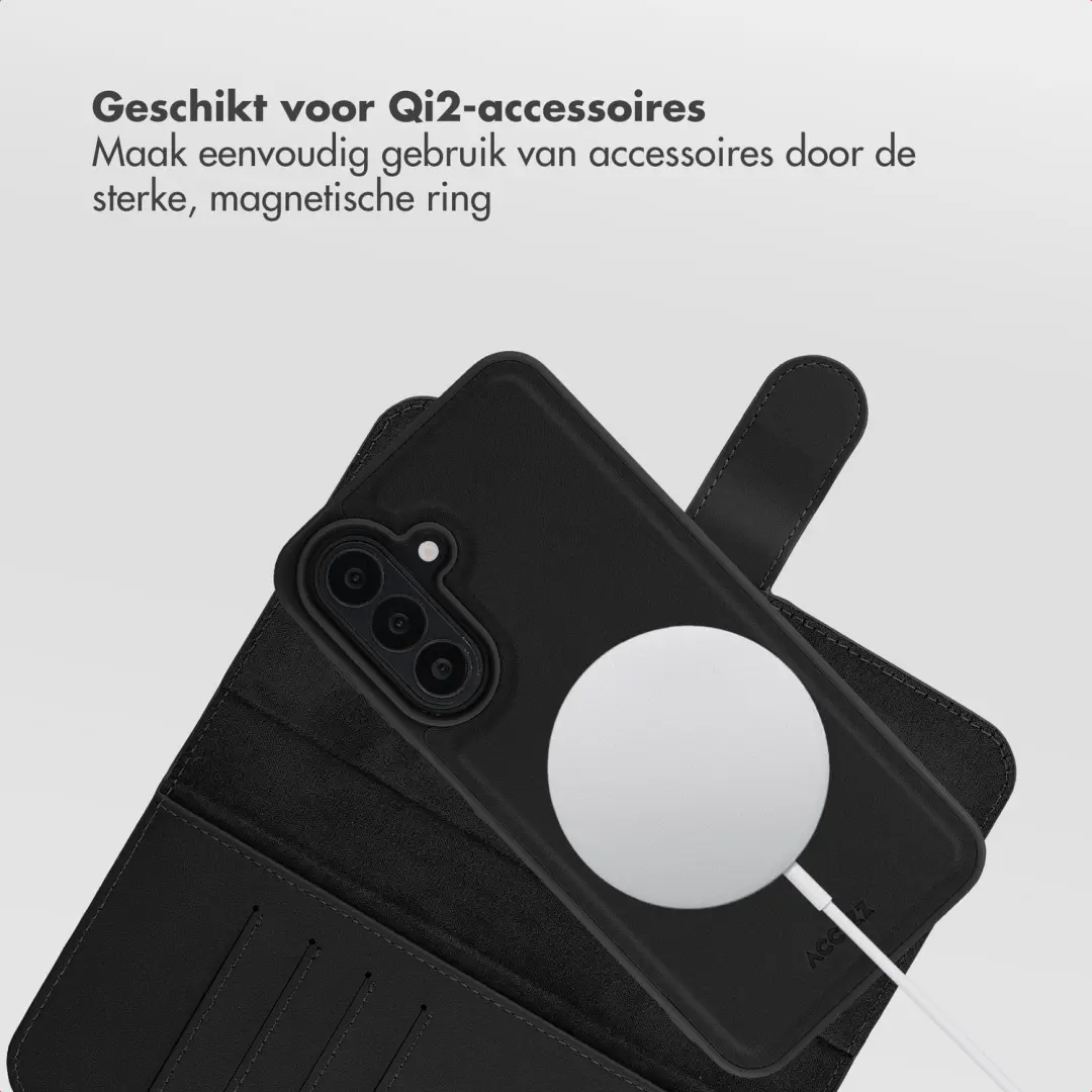 Accezz Edge Bookcase Hoesje - Samsung Galaxy A27 5G - Zwart - afbeelding 5 van 6