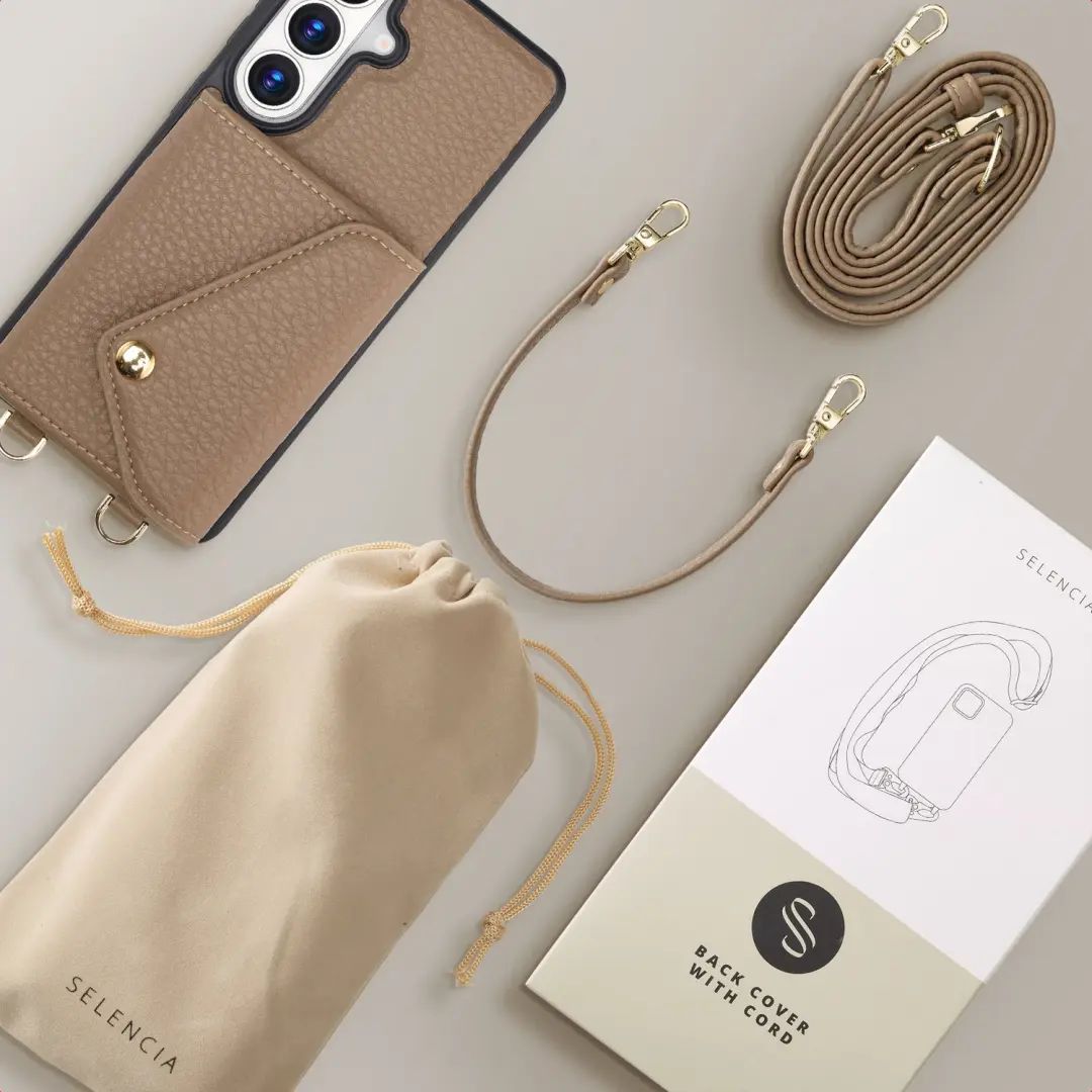 Selencia Sera Hoesje Galaxy S26 FE - Taupe - afbeelding 5 van 6