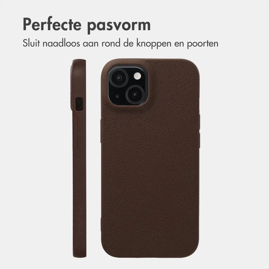 Imoshion Texture Backcover iPhone 15 - Donkerbruin - afbeelding 5 van 6