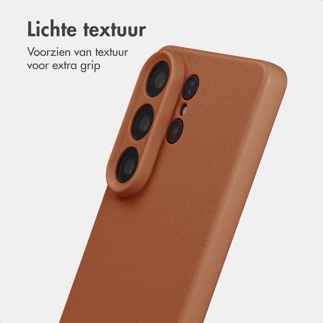 Imoshion Texture Backcover Samsung Galaxy S26 Ultra - Bruin - afbeelding 3 van 6