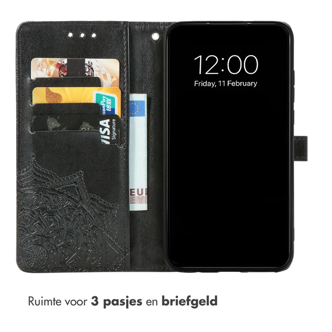 Imoshion Mandala Bookcase Hoesje Xiaomi Redmi Note 17 Pro - Zwart - afbeelding 3 van 4