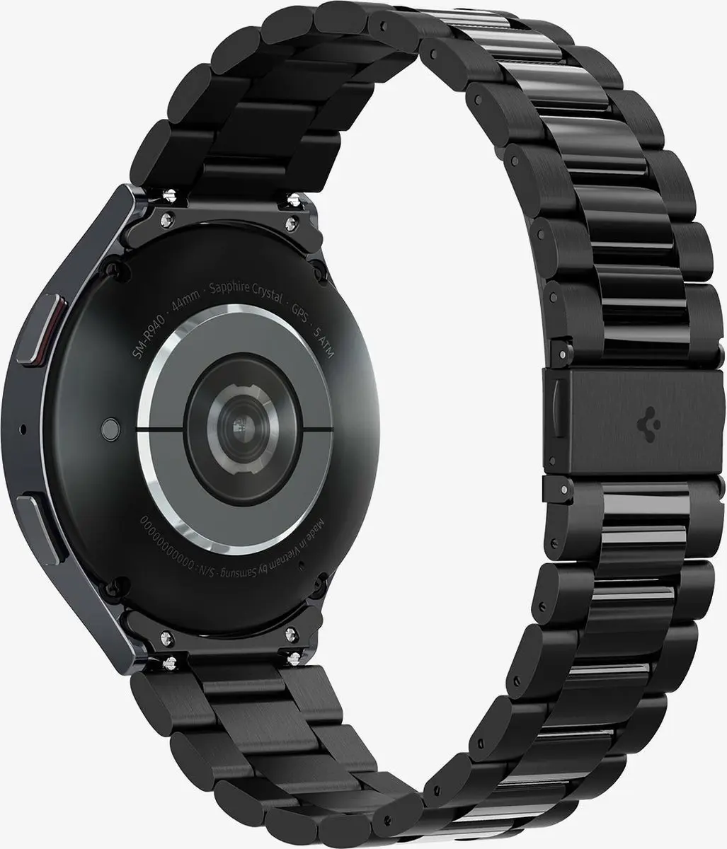Spigen AMP06499 Horlogeband Samsung Galaxy Watch 6 - Zwart - afbeelding 6 van 6