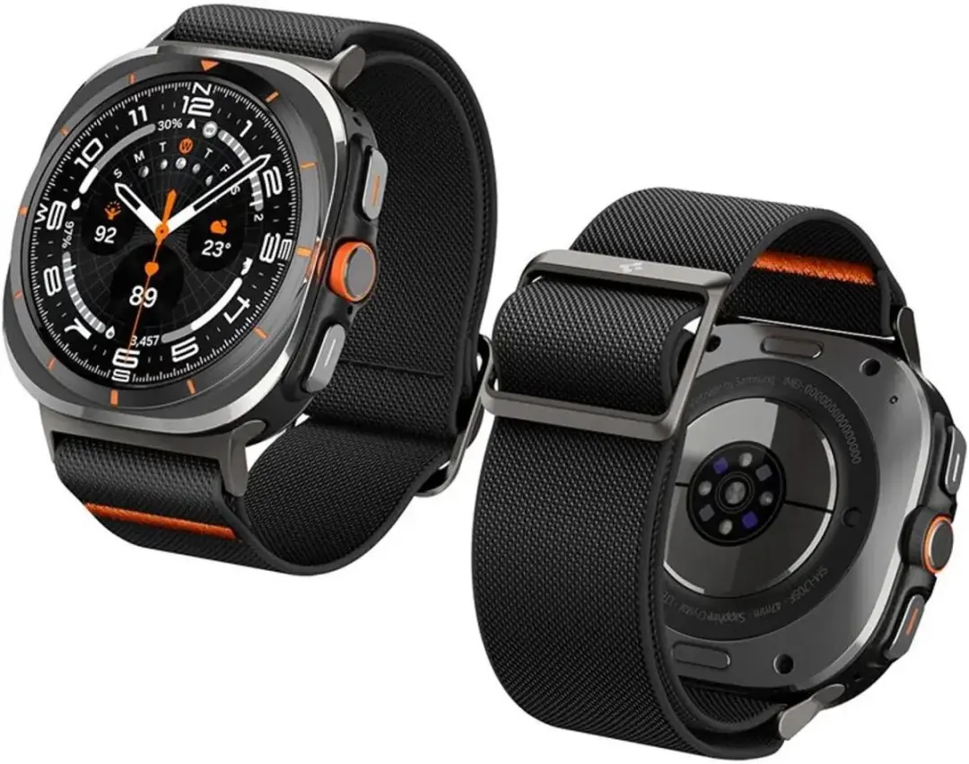 Spigen Lite Fit Bandje - Samsung Galaxy Watch Ultra 2/1 - Zwart - afbeelding 4 van 6
