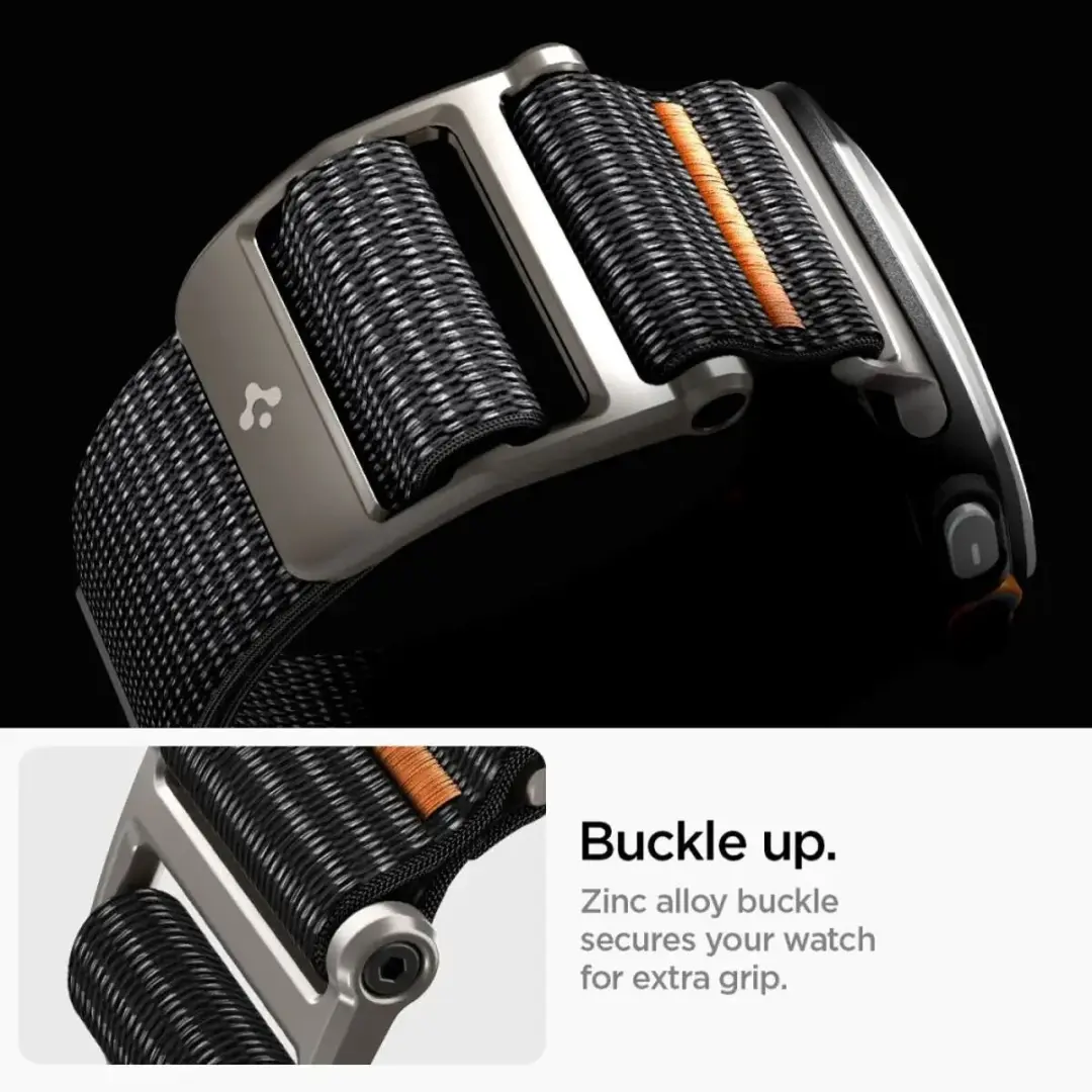 Spigen DuraPro Flex Bandje - Samsung Galaxy Watch Ultra 2/1 - Zwart - afbeelding 3 van 6