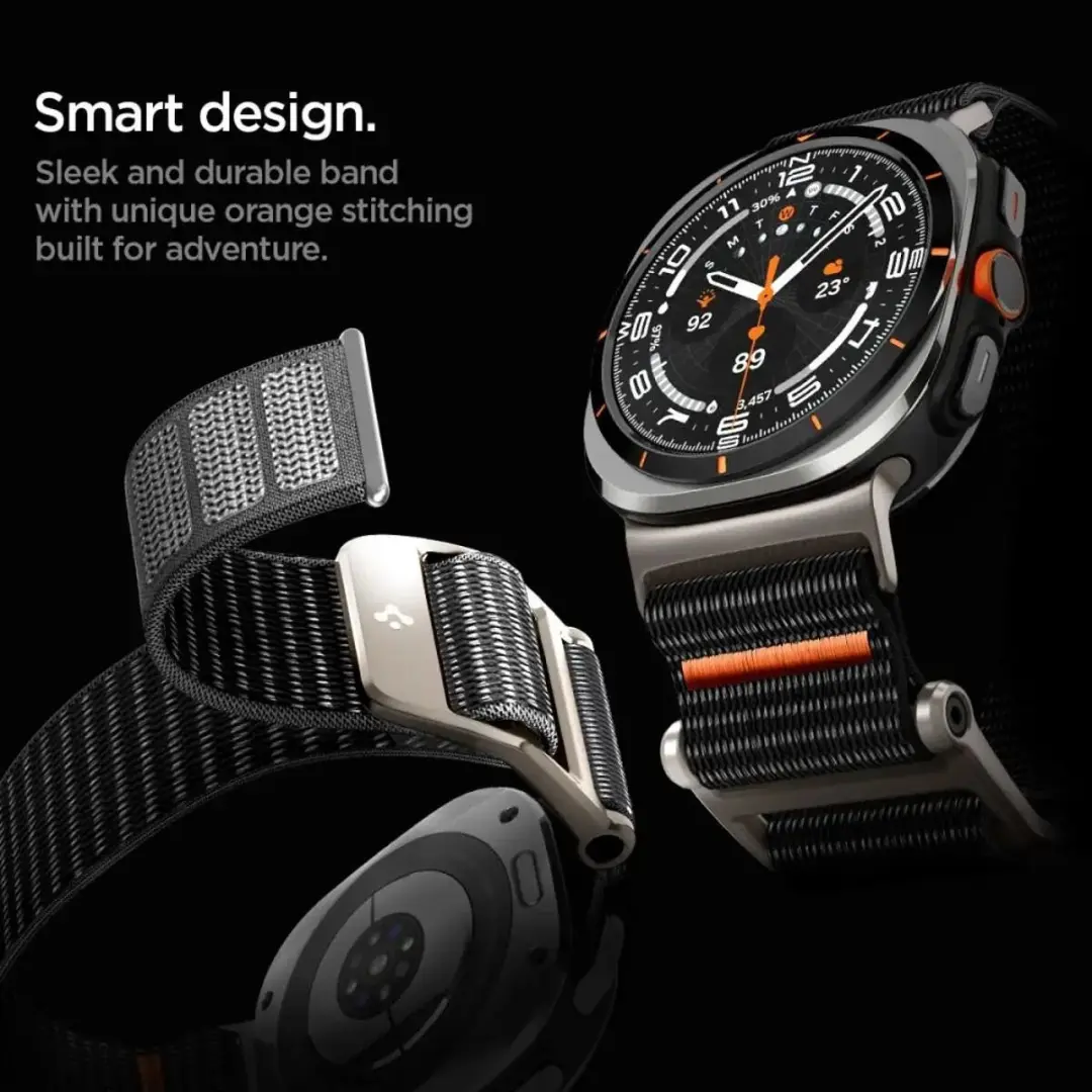 Spigen DuraPro Flex Bandje - Samsung Galaxy Watch Ultra 2/1 - Zwart - afbeelding 2 van 6
