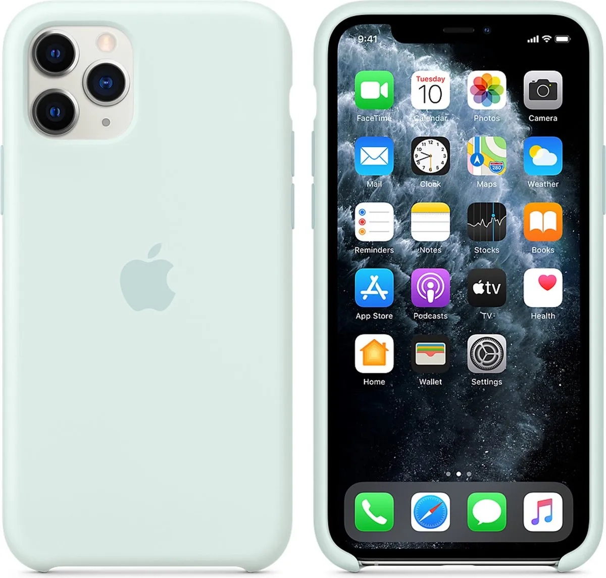 Apple iPhone 11 Pro Siliconen Hoesje Seafoam