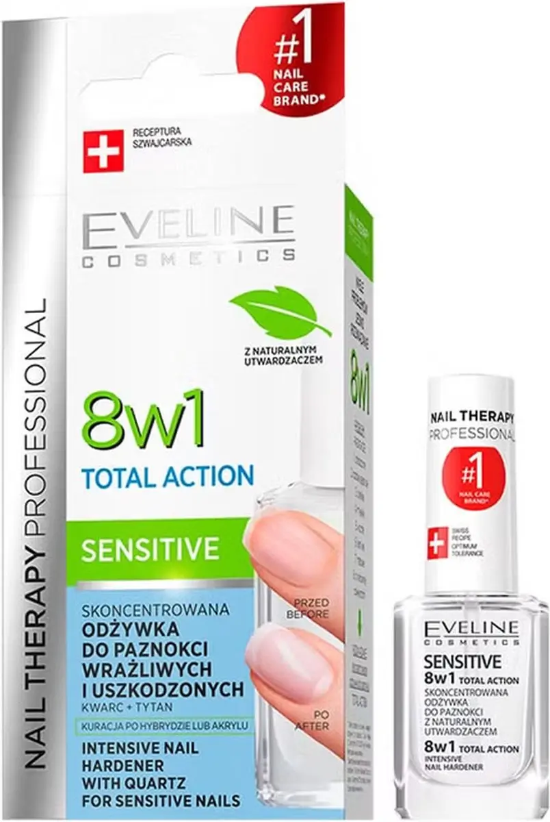 Eveline Cosmetics Sensitive 8in1 Nagelverharder 12ml
