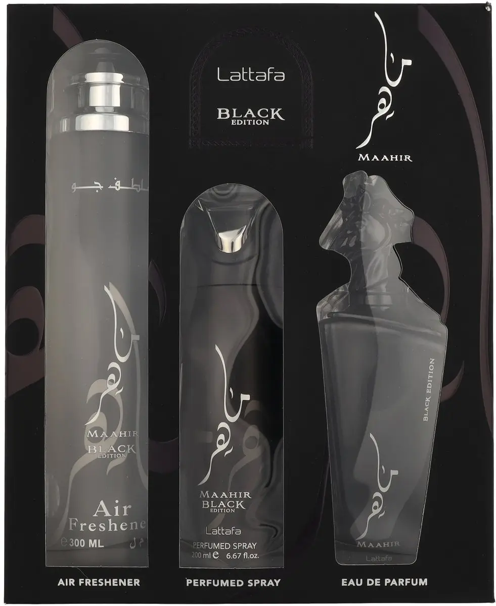Lattafa Maahir Black Edition Giftset