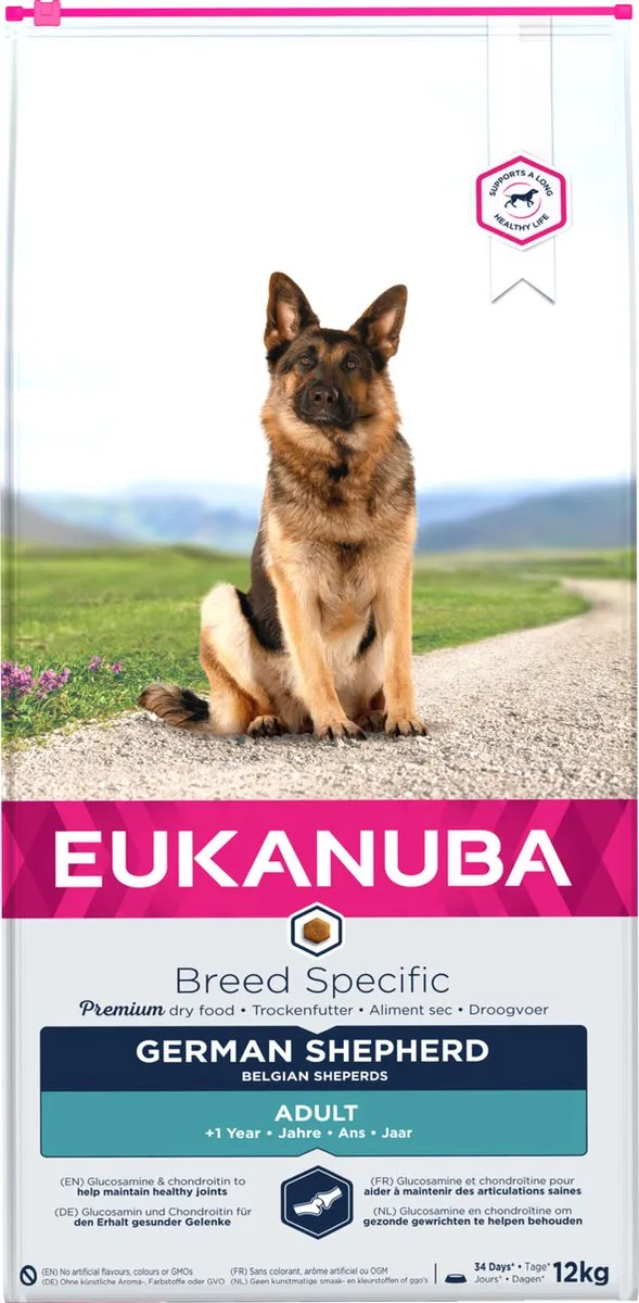 Eukanuba Duitse Herder Kip Hondenvoer 12kg