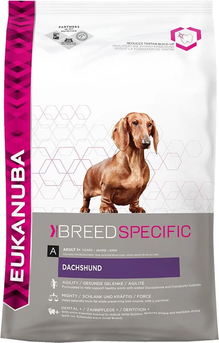 Eukanuba Dachshund/Teckel Hondenvoer - Kip 2,5 kg