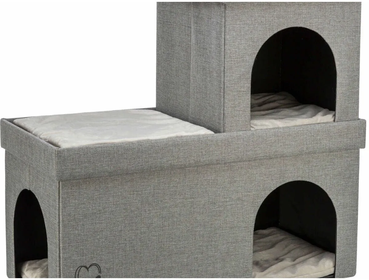 Trixie Kattenmand Kimy Soft 2 Verdiepingen - Lichtgrijs