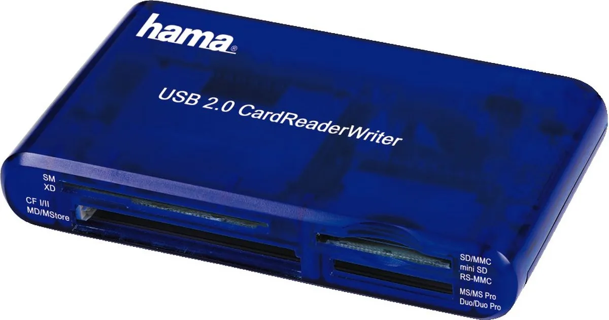 Hama 4755348 Card Reader Writer 35-in-1 USB 2.0
