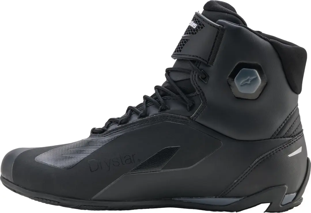 Alpinestars Faster-4 Drystar Schoenen - Zwart/Grijs/Wit - afbeelding 5 van 6