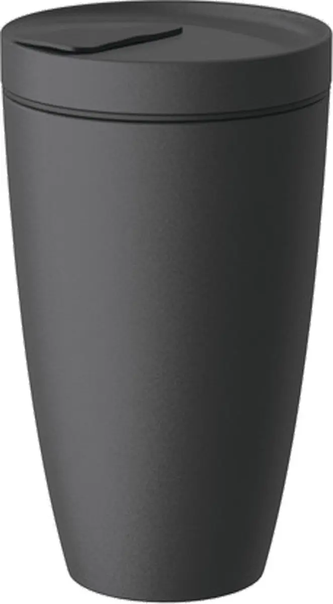 Villeroy & Boch Vervaardiging Rock Coffee To Go Mok 350ml - Zwart - afbeelding 4 van 6