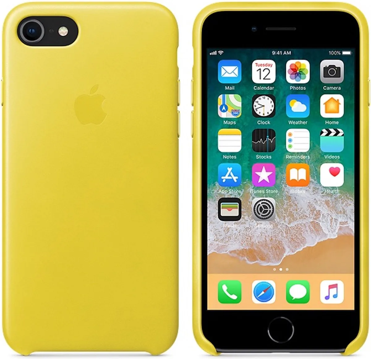 Apple Leren Hoesje MRG72ZM/A - Geel