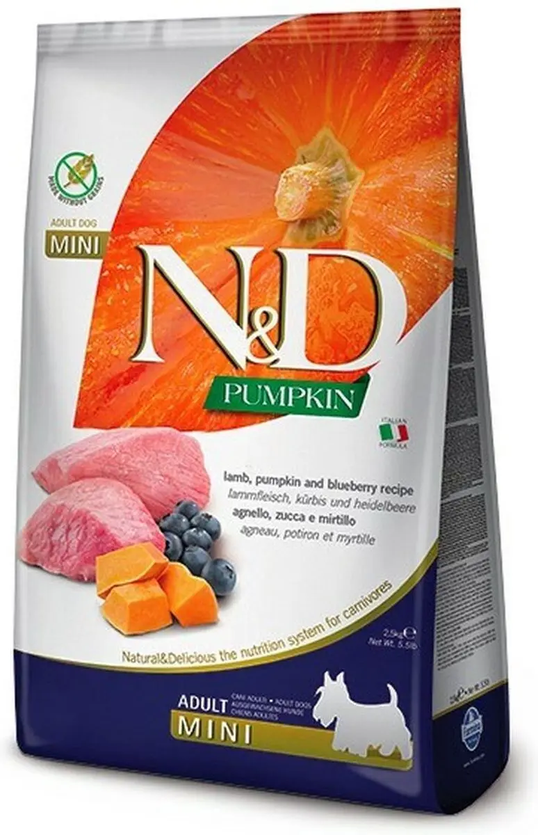 N&D Pumpkin Lam Adult Mini 7kg - afbeelding 3 van 4