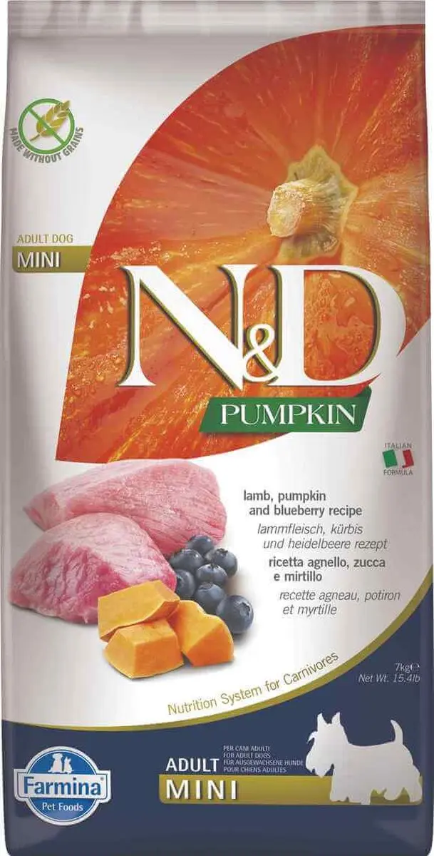 N&D Pumpkin Lam Adult Mini 7kg - afbeelding 2 van 4