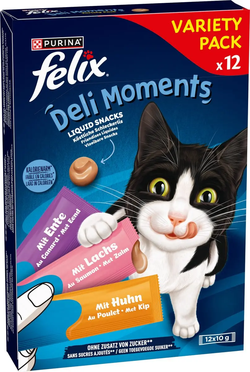 Felix Deli Moments Liquid Snacks Variety Pack - 44x10g - afbeelding 4 van 6