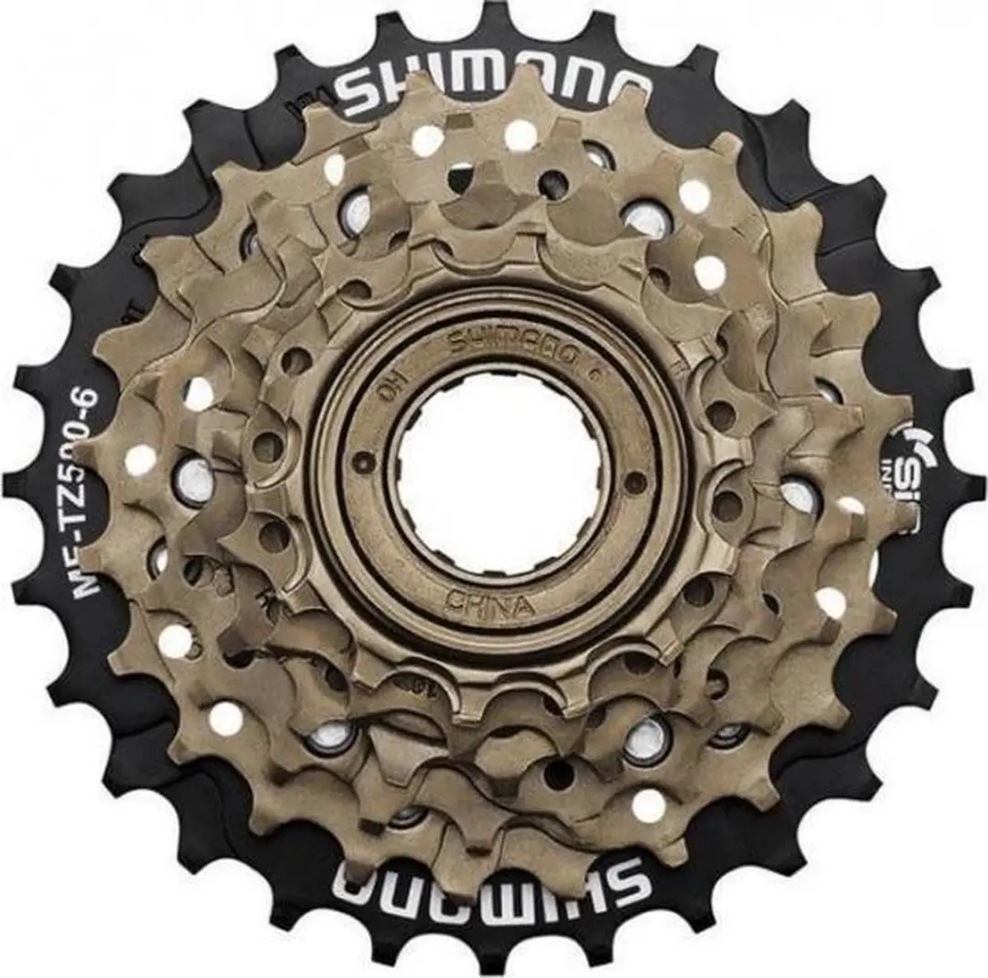 Shimano 6 speed freewheel. TZ500 Tourney. 14-28 (werkplaatsverpakking)