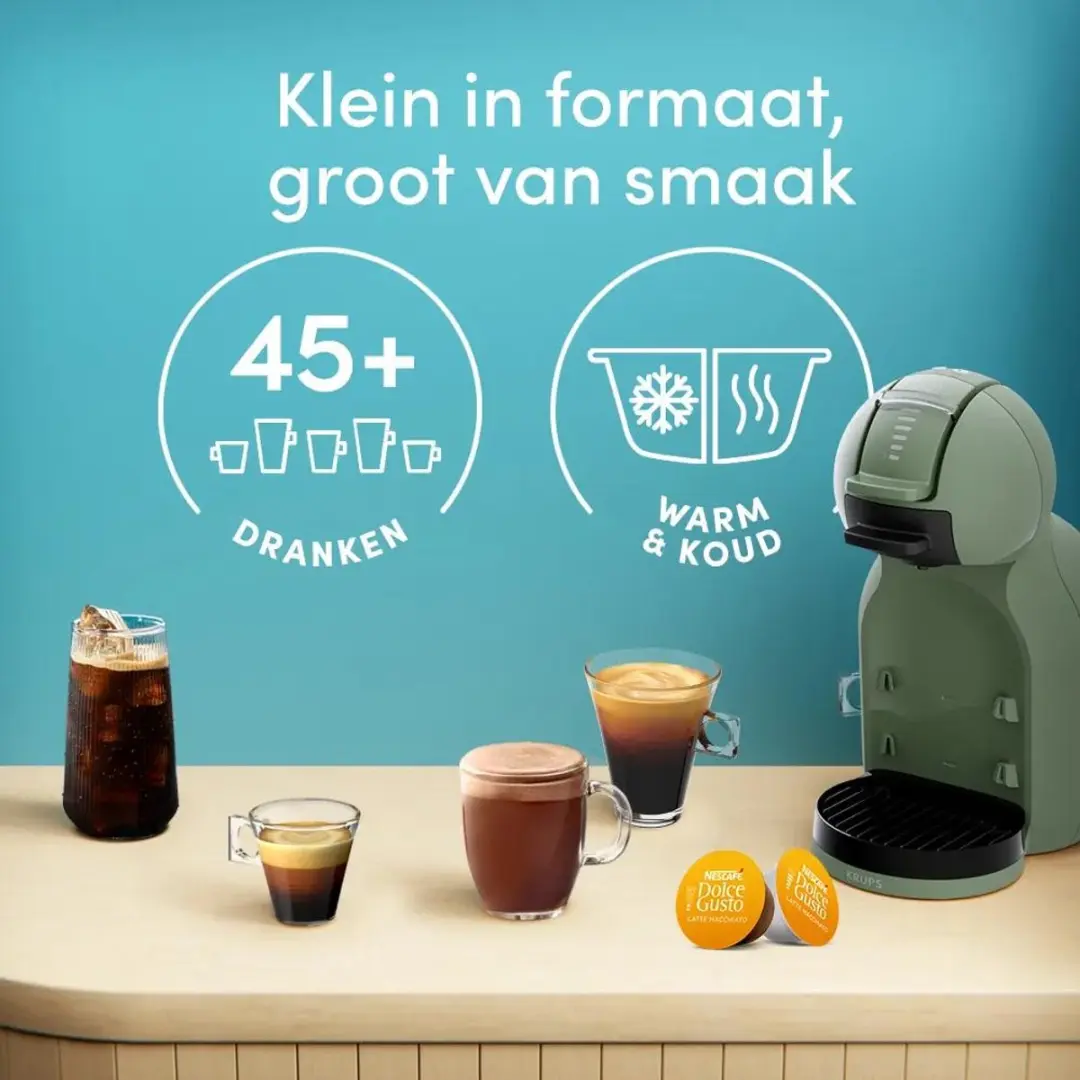 Krups NESCAFÉ Dolce Gusto Mini Me 2 KP1433 - Espressomachine - 1600W - Donkergroen - afbeelding 5 van 6