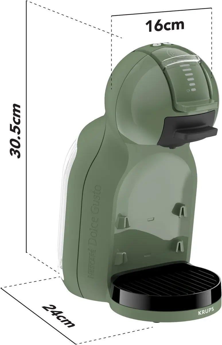 Krups NESCAFÉ Dolce Gusto Mini Me 2 KP1433 - Espressomachine - 1600W - Donkergroen - afbeelding 6 van 6
