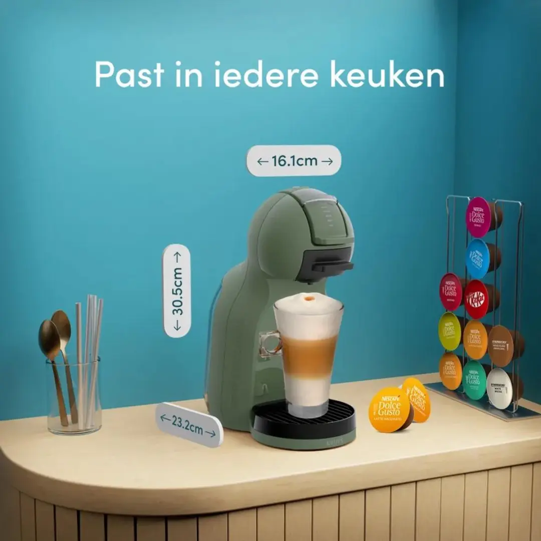 Krups NESCAFÉ Dolce Gusto Mini Me 2 KP1433 - Espressomachine - 1600W - Donkergroen - afbeelding 3 van 6