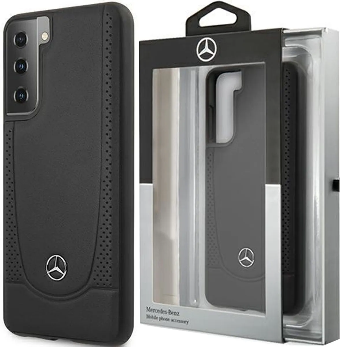 Mercedes-Benz Backcase Hoesje Samsung Galaxy S21 - Effen Zwart