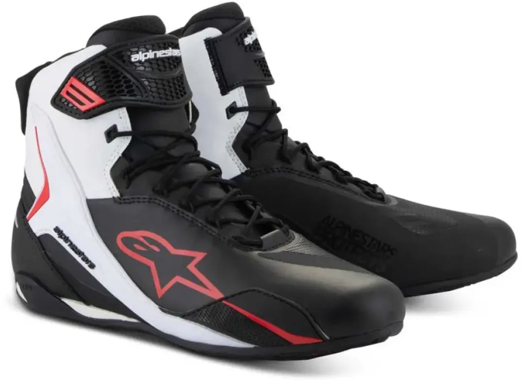 Alpinestars Faster-4 Motorschoenen 45 - Zwart/Wit/Rood - afbeelding 4 van 5