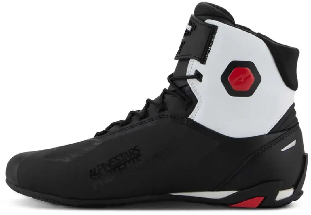 Alpinestars Faster-4 Motorschoenen 45 - Zwart/Wit/Rood - afbeelding 5 van 5