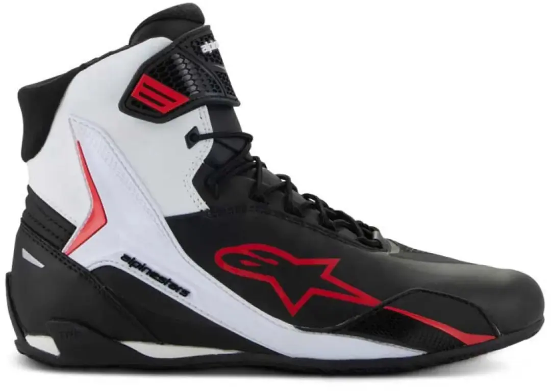 Alpinestars Faster-4 Motorschoenen 45 - Zwart/Wit/Rood - afbeelding 3 van 5