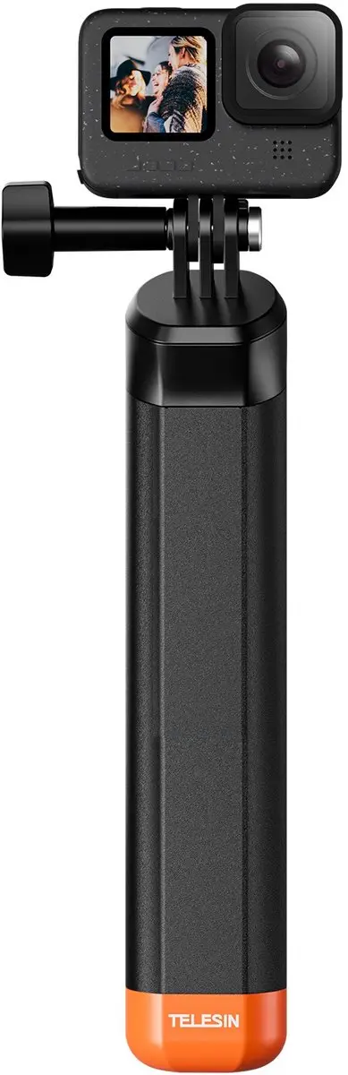 Telesin Floating Handgrip T-S4-FHG-09 - Zwart/ Oranje - afbeelding 2 van 4