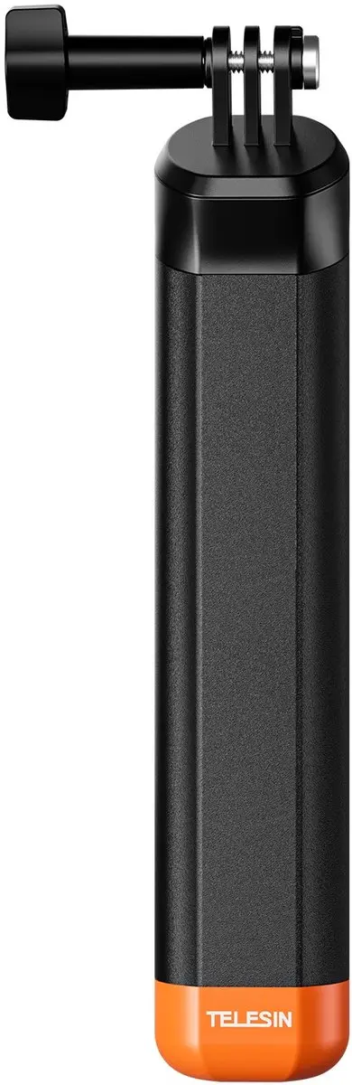 Telesin Floating Handgrip T-S4-FHG-09 - Zwart/ Oranje - afbeelding 4 van 4