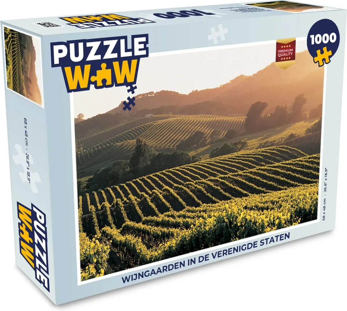 PuzzleWow Wijngaarden in de Verenigde Staten Legpuzzel 1000 Stuks
