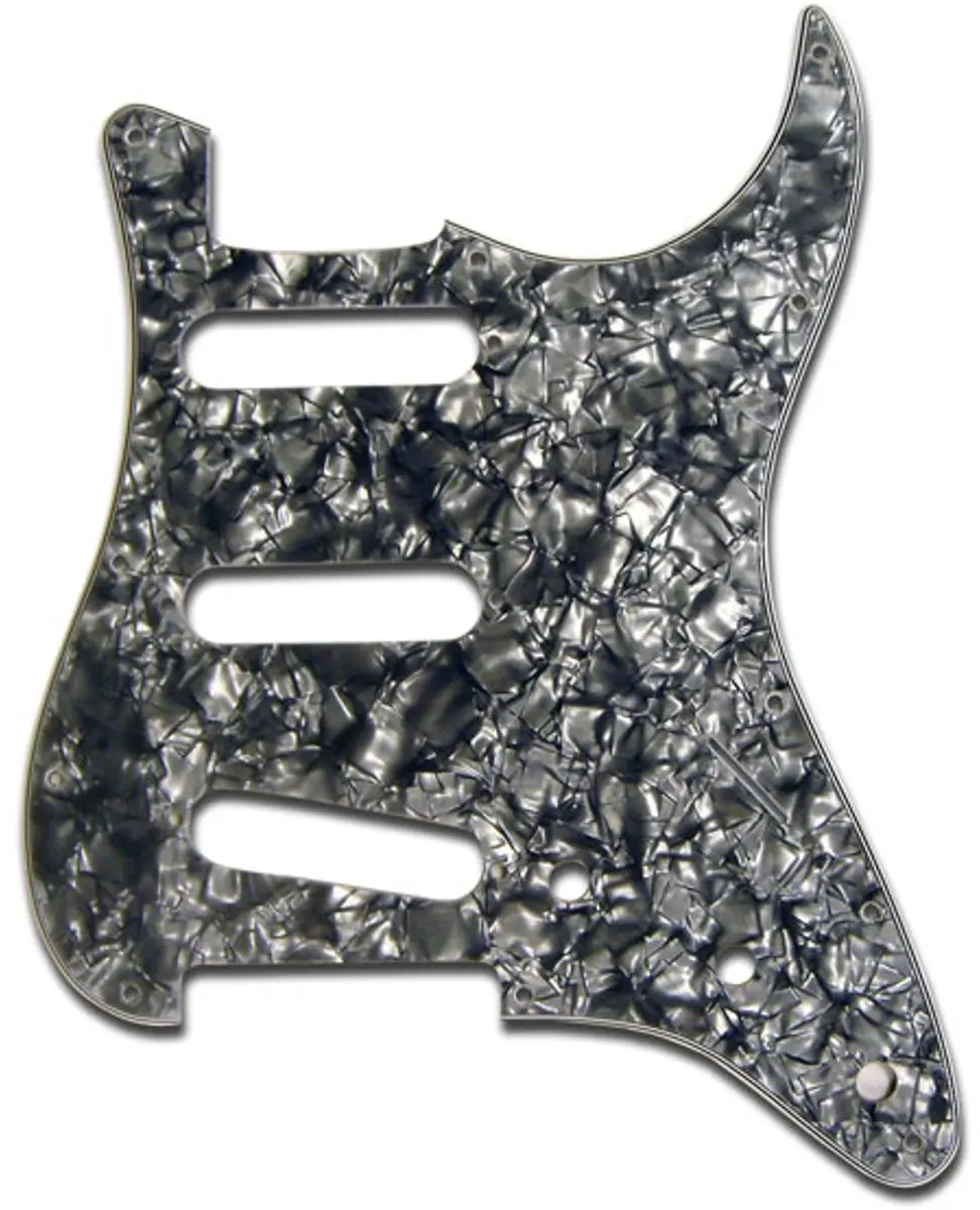 Fender Modern Style Pickguard Strat zwart Pearl 4-Ply 11-Hole