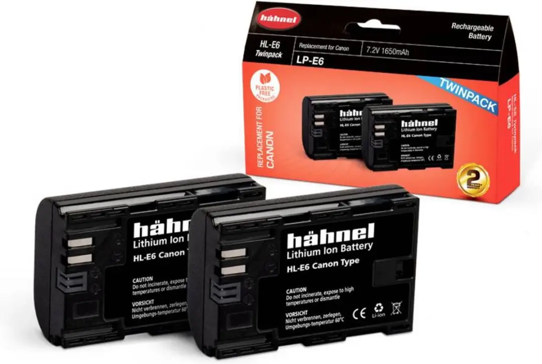 Hähnel HL-E6 Canon Accu - 2 Stuks - afbeelding 4 van 5