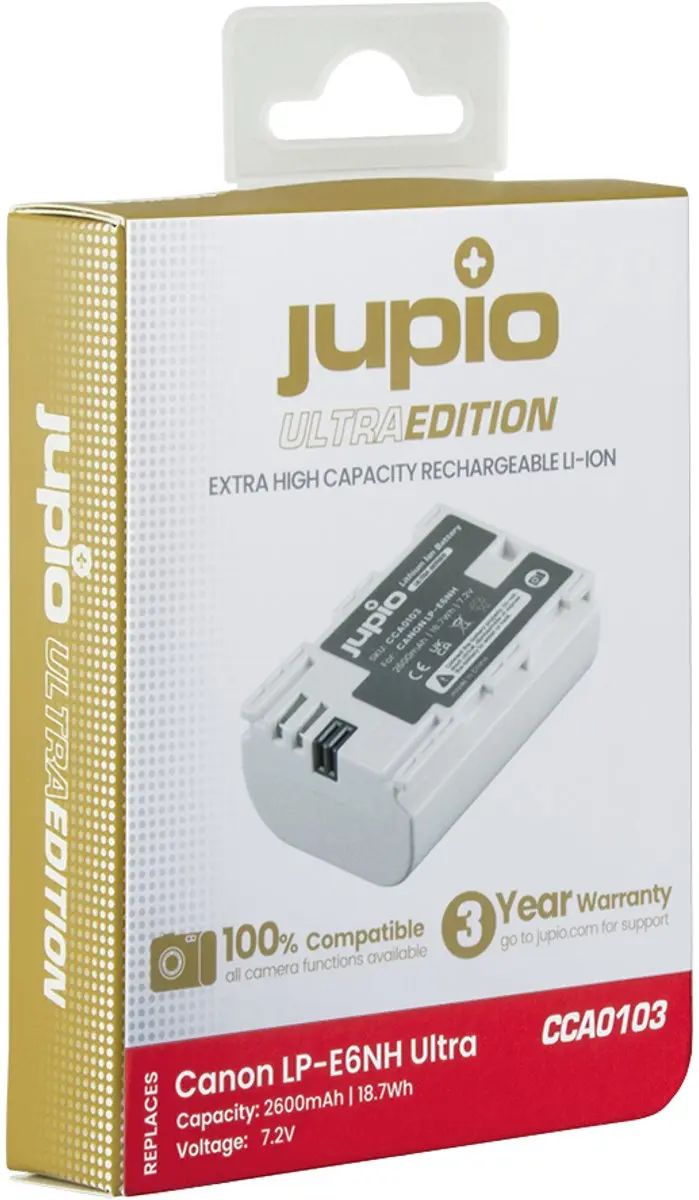 Jupio LP-E6NH Accu 2600mAh - afbeelding 2 van 3