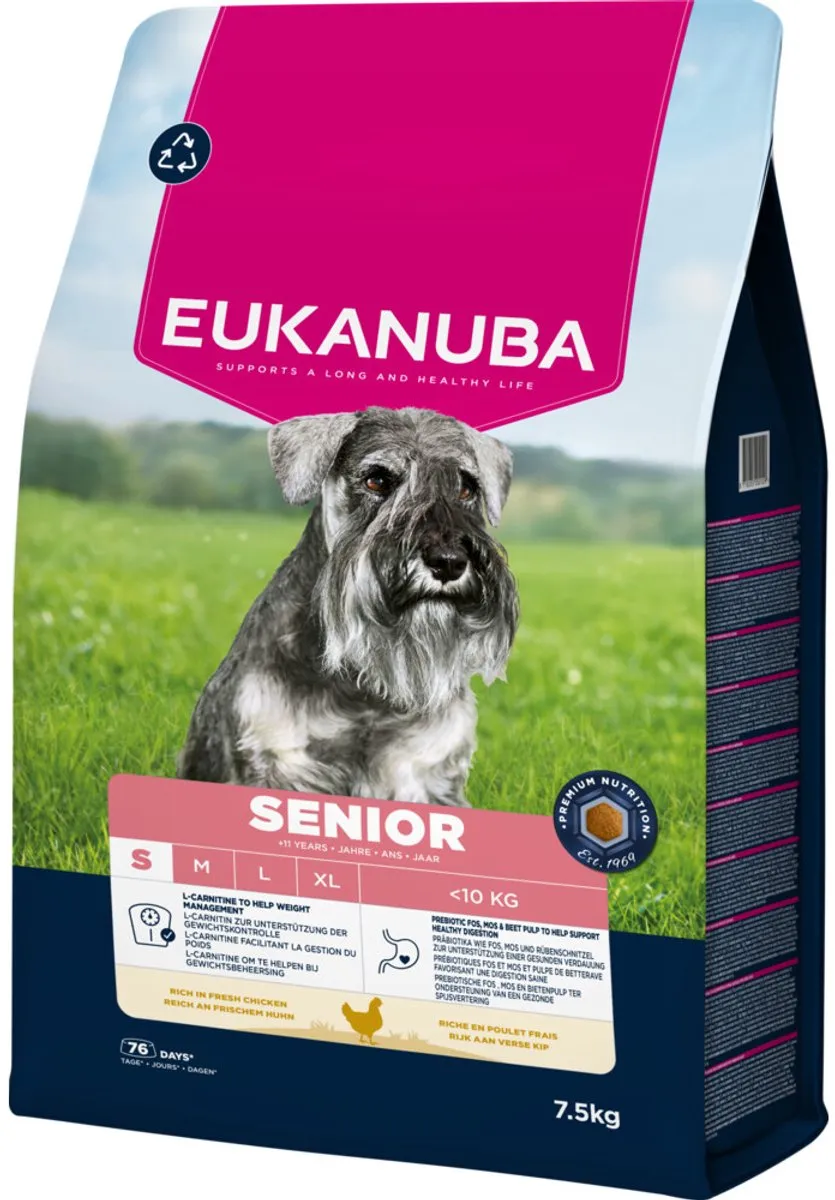 Eukanuba Life Care Dog Senior Small Hondenvoer Kip - 7,5 kg