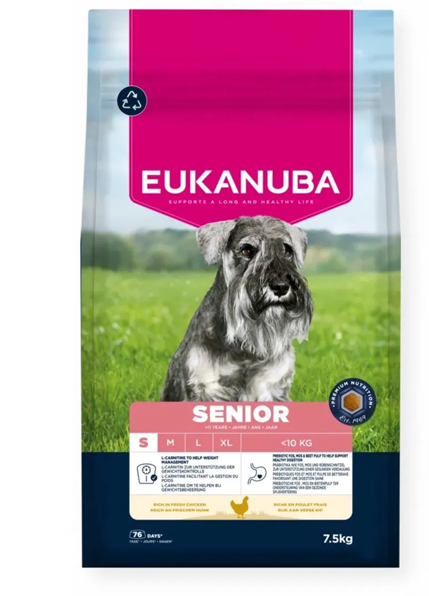Eukanuba Life Care Dog Senior Small Hondenvoer Kip - 7,5 kg