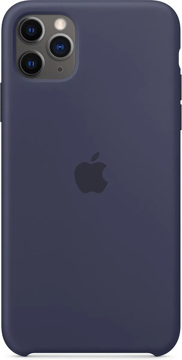 Apple Siliconen Hoesje iPhone 11 Pro Max MWYW2ZM/A - Donkerblauw - afbeelding 6 van 6