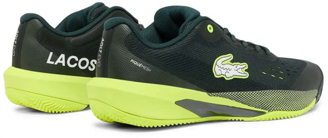 Lacoste AG-LT Evo Tennisschoenen - 44 - Dark Green/Yellow - afbeelding 4 van 6