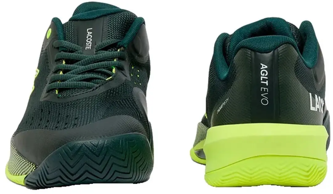 Lacoste AG-LT Evo Tennisschoenen - 44 - Dark Green/Yellow - afbeelding 5 van 6