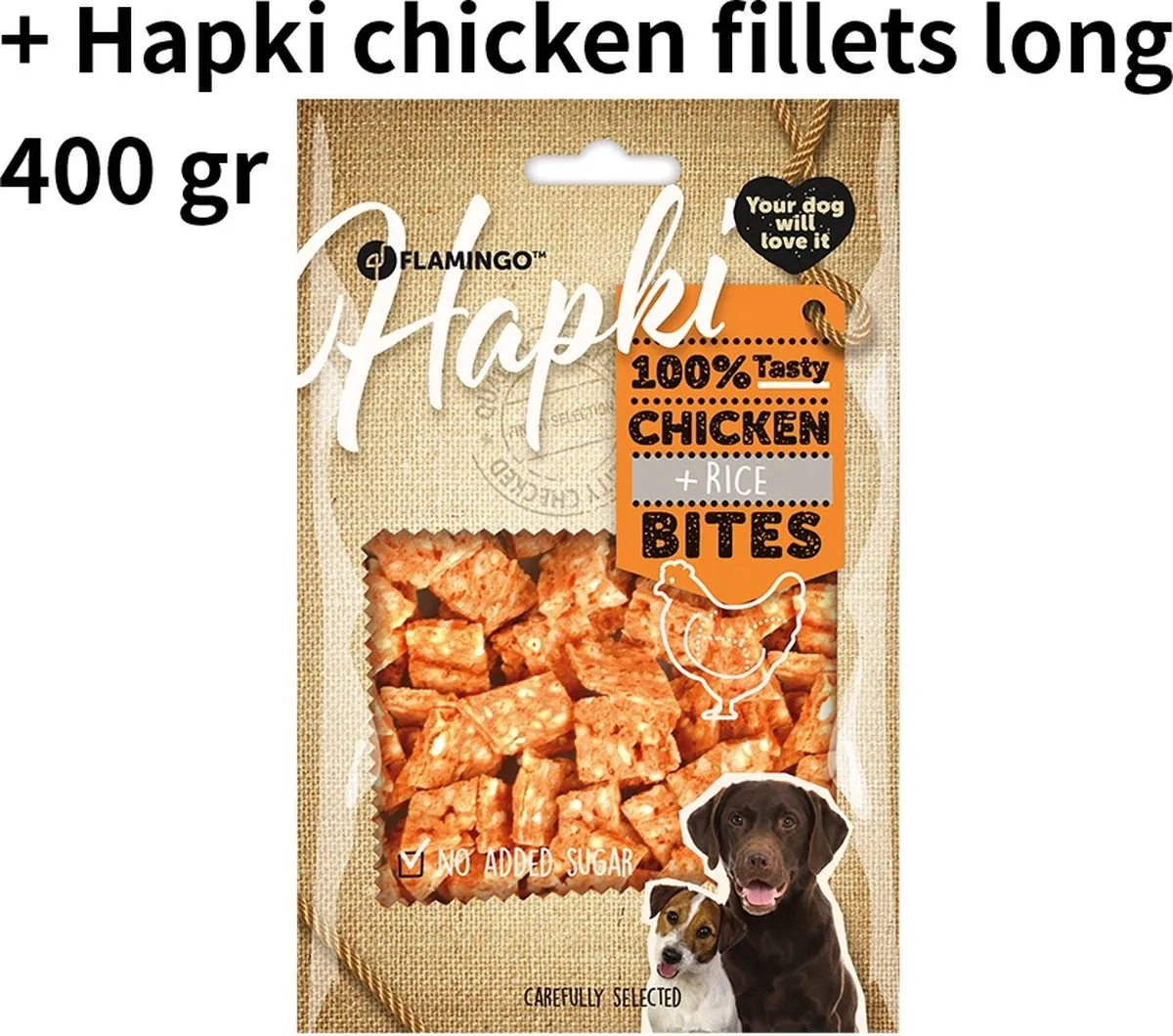 Flamingo Hapki Chicken Filets Long 800g & Rice Bites 85g