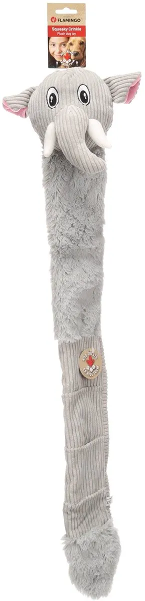 Flamingo Hida Olifant Hondenknuffel - Grijs 86cm