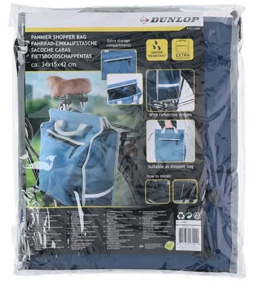Dunlop Fietstas 20L Blauw - afbeelding 4 van 6