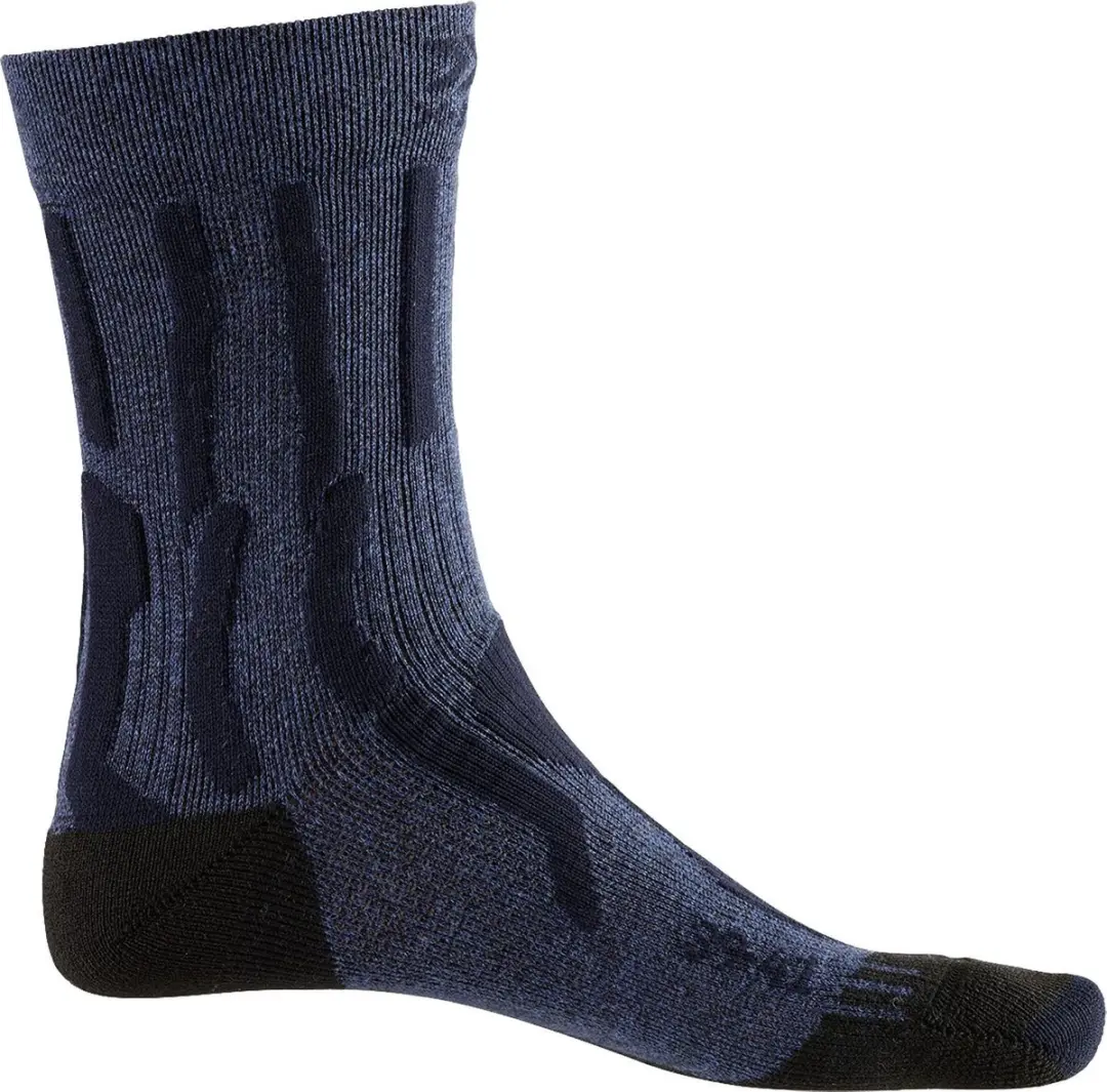 X-Socks Trek X Cotton Womens Socks - Blue/Black - 37-38