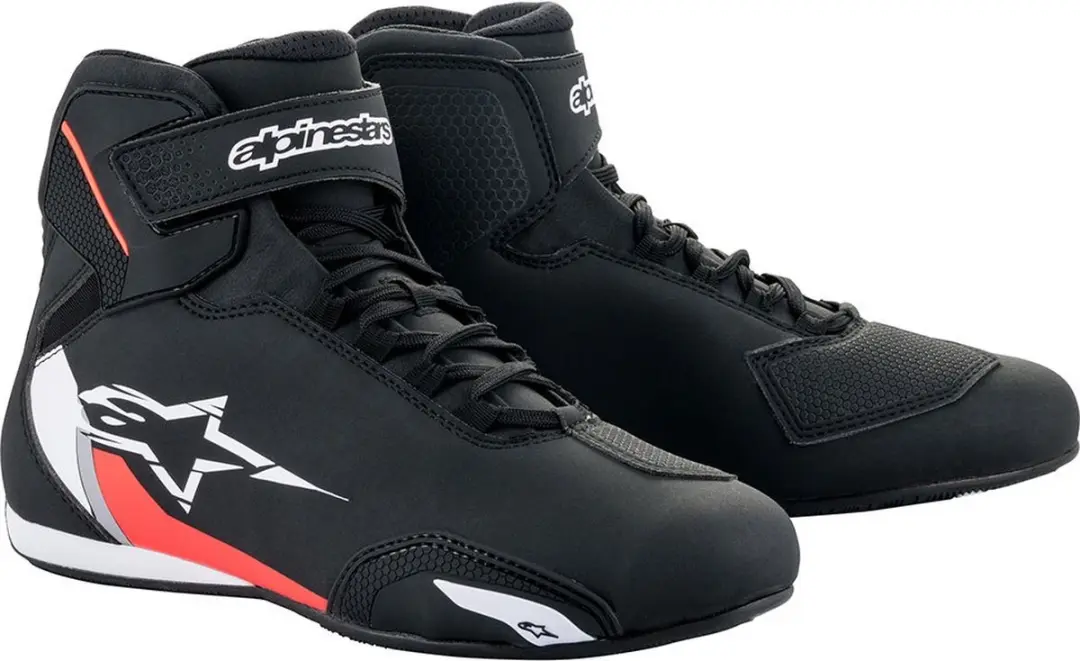 Alpinestars Sektor Motorschoenen 11 - Zwart/Wit/Rood - afbeelding 2 van 6
