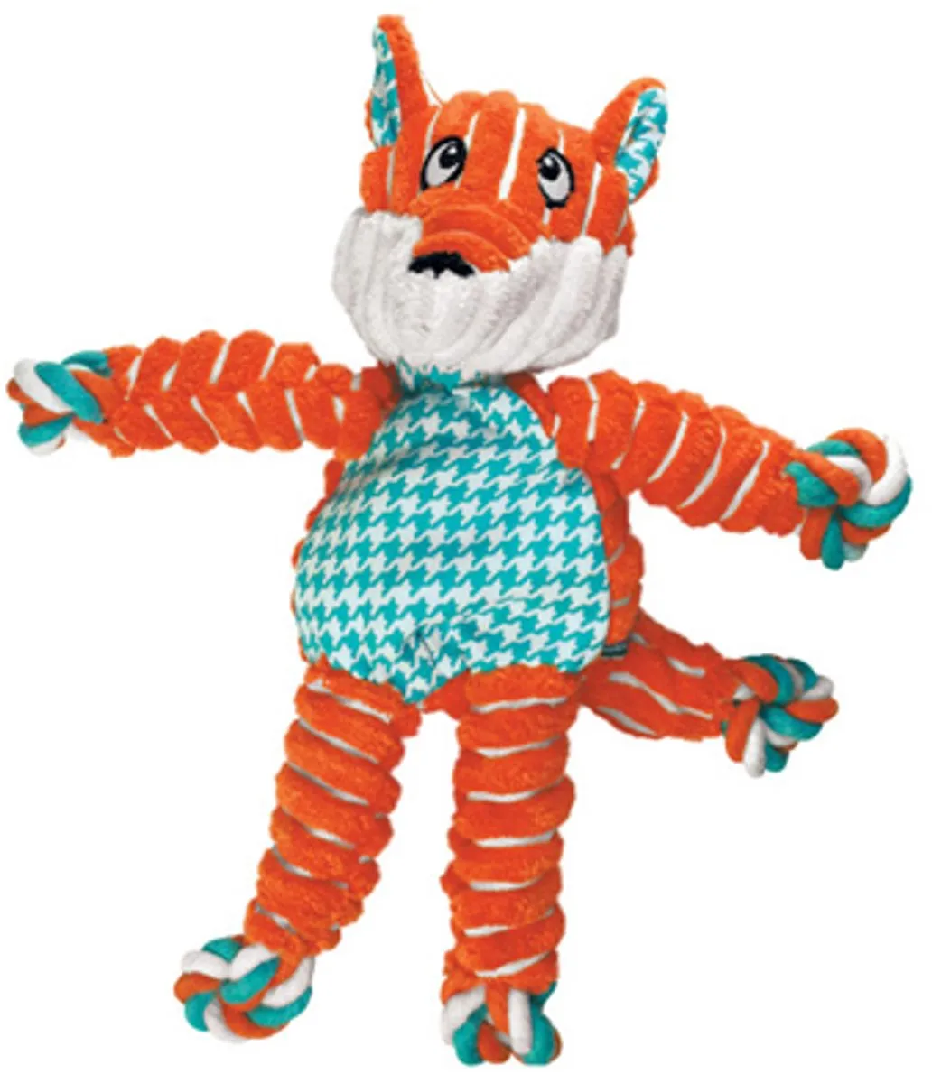 KONG Floppy Knots Hondenspeelgoed M/L - Nijlpaard - Groen/Blauw