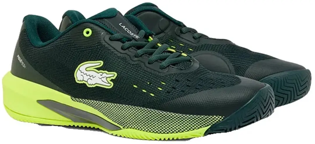 Lacoste AG-LT Evo Tennisschoenen - 46 - Dark Green/Yellow - afbeelding 5 van 6