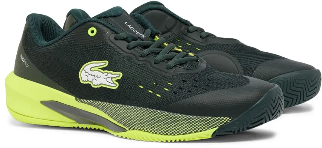 Lacoste AG-LT Evo Tennisschoenen - 46 - Dark Green/Yellow - afbeelding 2 van 6